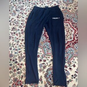 Gymshark fit tapered bottoms Joggers 1.0 navy blue size medium